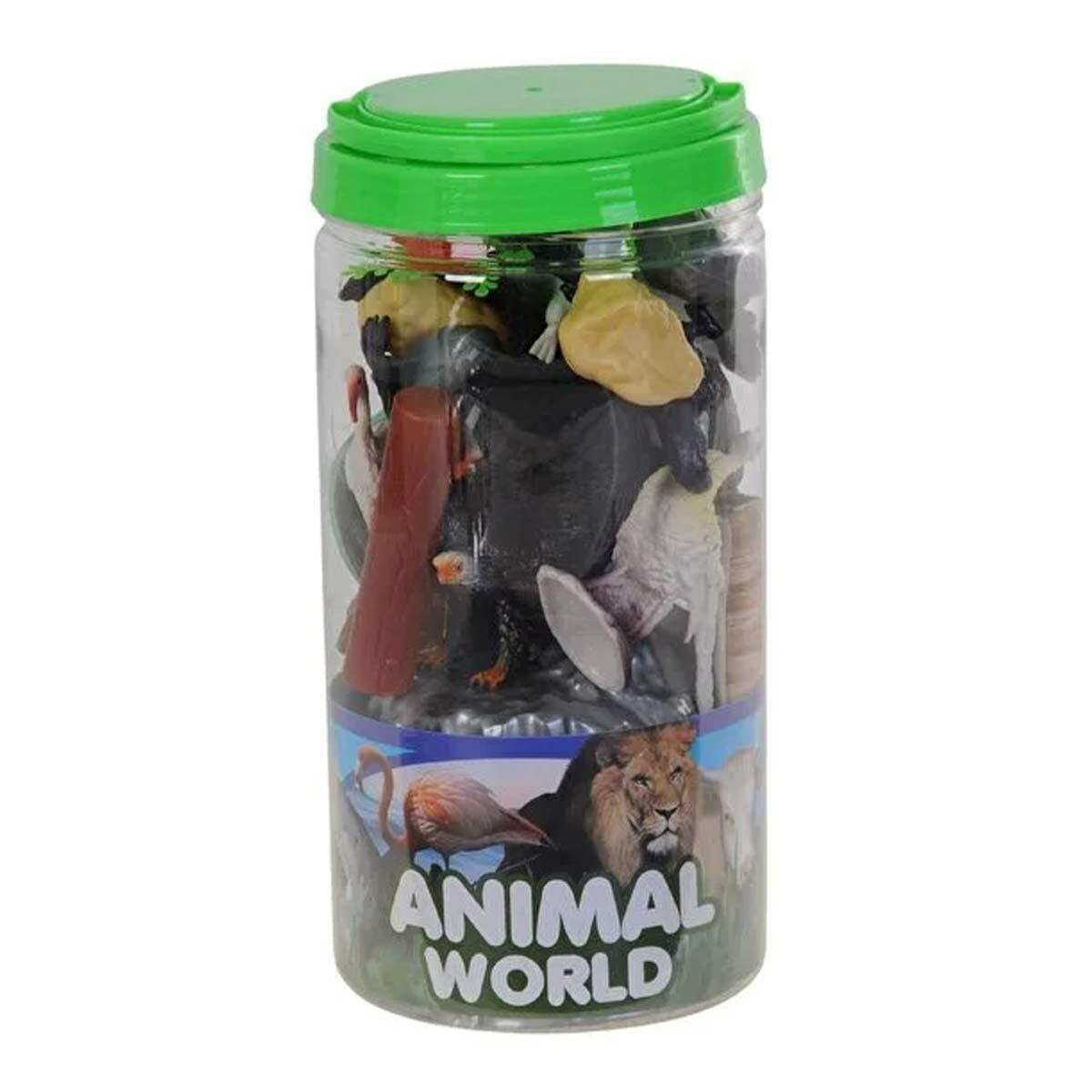 Hayvanlar Alemi Plastik Figür Kuş Oyuncak Ve Matı Seti | 13 Parça Eğitici Set | Feyza Oyuncak Kanatlı Dostlar Serisi