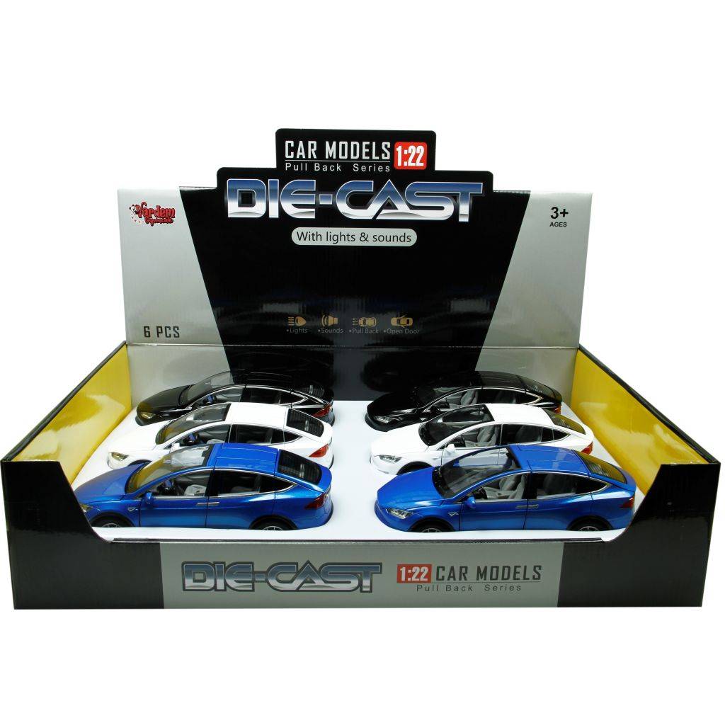 Çek Bırak 1:22 Sesli Ve Işıklı Araba Tesla