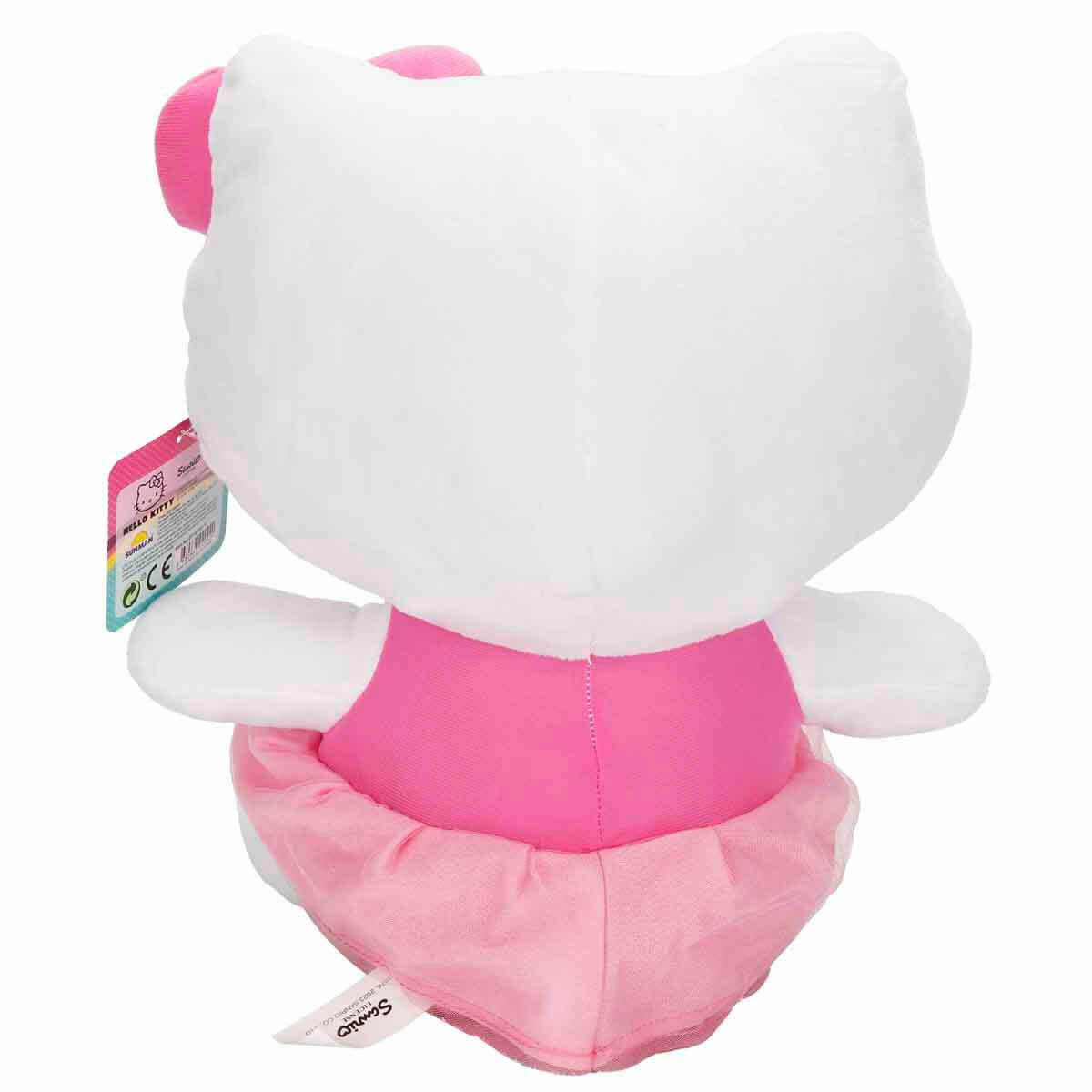 Hello Kitty Fiyonklu Peluş 36 cm Pembe – Yumuşak, Sevimli Peluş Oyuncak