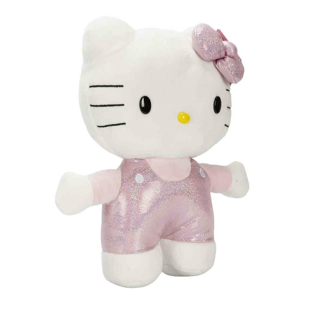 Hello Kitty Simli Tulumlu Peluş 29 CM | Işıltılı Masal Arkadaşı | Feyza Oyuncak Lisanslı Pelüş Serisi