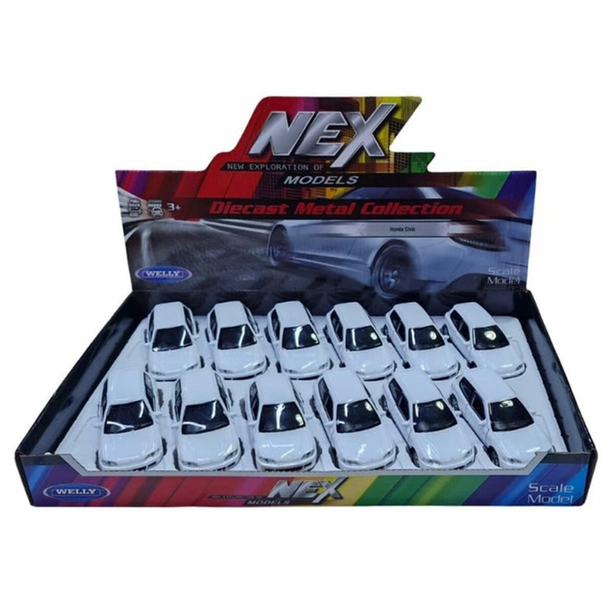 Welly Honda Civic EG6 Çek Bırak Model Araba 1:32 | Die-cast Metal Gövde, Açılabilen Kapılar ve Koleksiyonluk Mini Araç