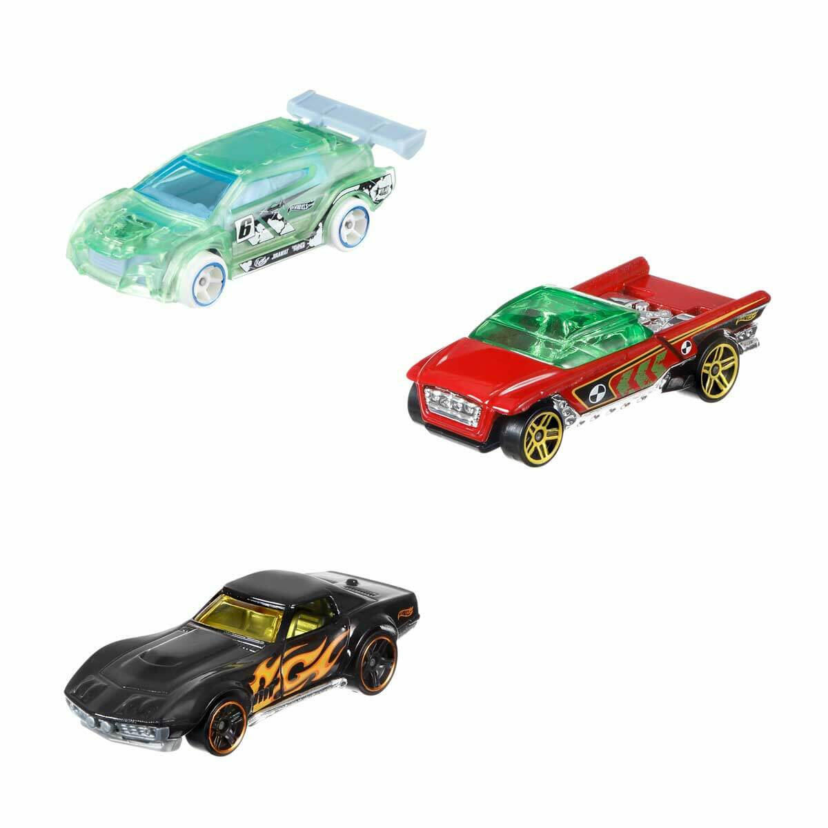 Hot Wheels 3'lü Araba Seti | 1:64 Ölçekli Die-Cast Metal Model Araçlar | Koleksiyonluk Çoklu Paket Sürpriz Araç Seti