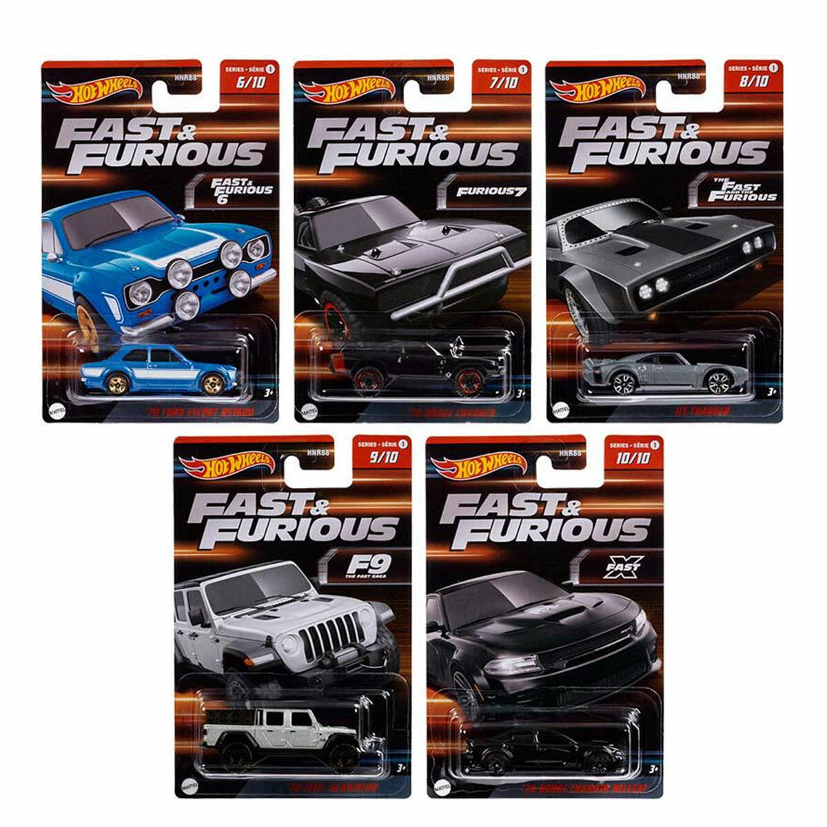 Hot Wheels Fast - Furious Hızlı ve Öfkeli Temalı Arabalar | 1:64 Ölçekli Lisanslı Die-Cast Model Araç Koleksiyonu