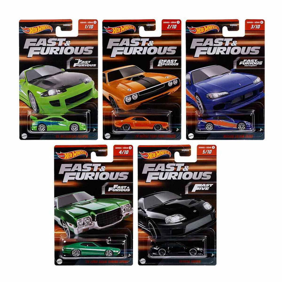Hot Wheels Fast - Furious Hızlı ve Öfkeli Temalı Arabalar | 1:64 Ölçekli Lisanslı Die-Cast Model Araç Koleksiyonu