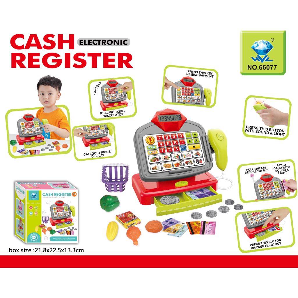 Barkod Okuyuculu Market Sepetli Ekranlı Yazar Kasa