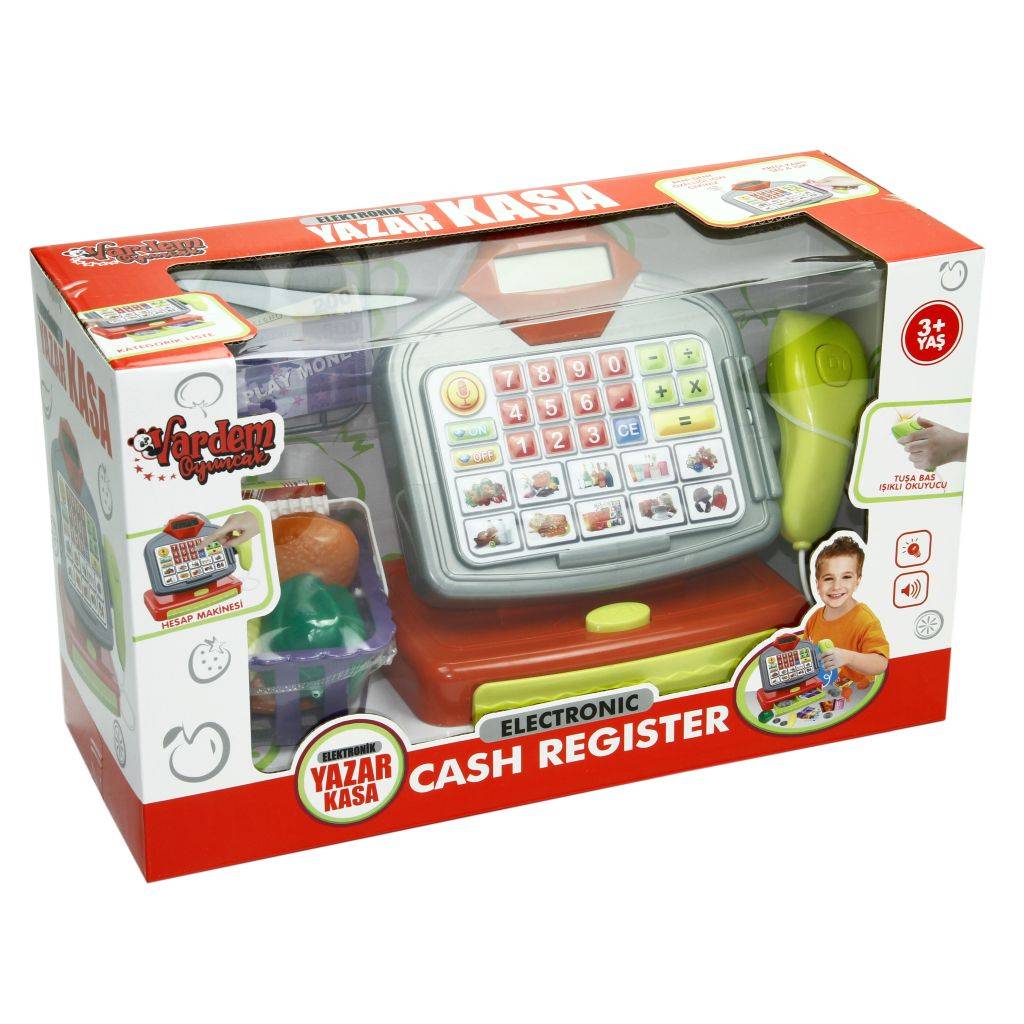 Barkod Okuyuculu Market Sepetli Ekranlı Yazar Kasa