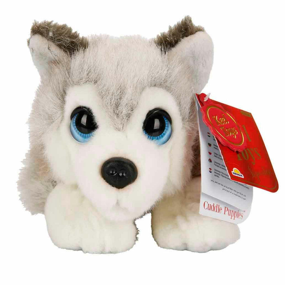 Husky Köpek Peluş 25 cm | Yumuşak Uyku Arkadaşı Köpek | Kaliteli Dolgulu ve Antialerjik Peluş Oyuncak