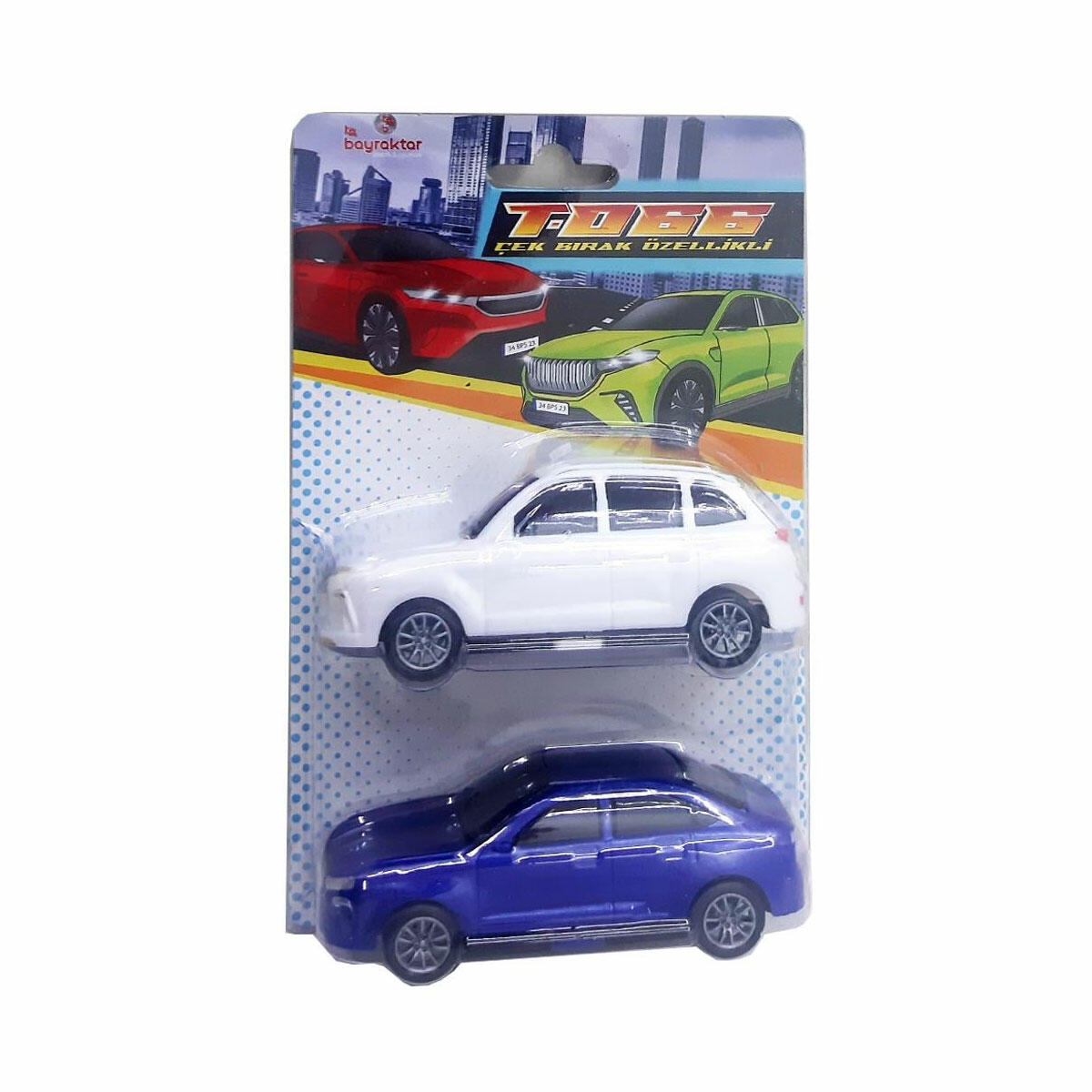 Çek Bırak İkili TOGG Araba Seti | Oyuncak Yerli Togg Modelleri | 2'li Paket Dayanıklı ve Hızlı Oyuncak Araba Seti