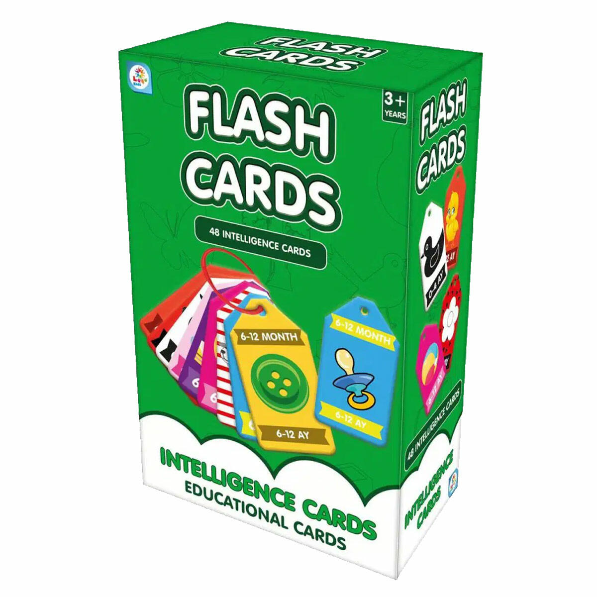 İlk Kelimelerim Zeka Kartları | 2+ Yaş Eğitici Flash Kartlar | Türkçe - İngilizce Dil Ve Hafıza Gelişim Seti