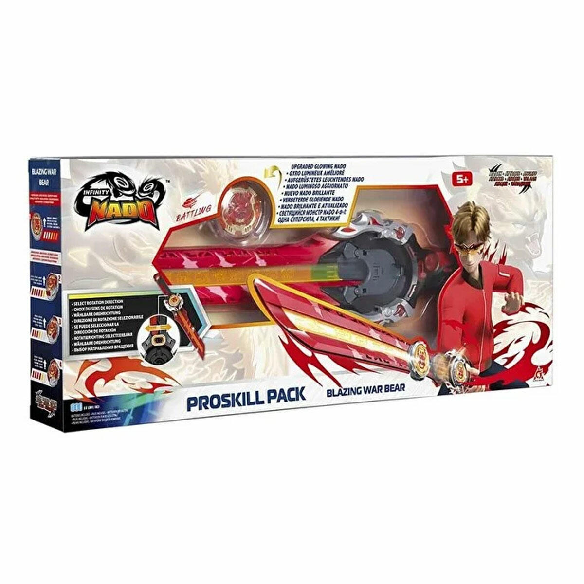 Infinity Nado Pro Serisi Blazing War Bear – Alevli Ayı Dönen Topaç Seti