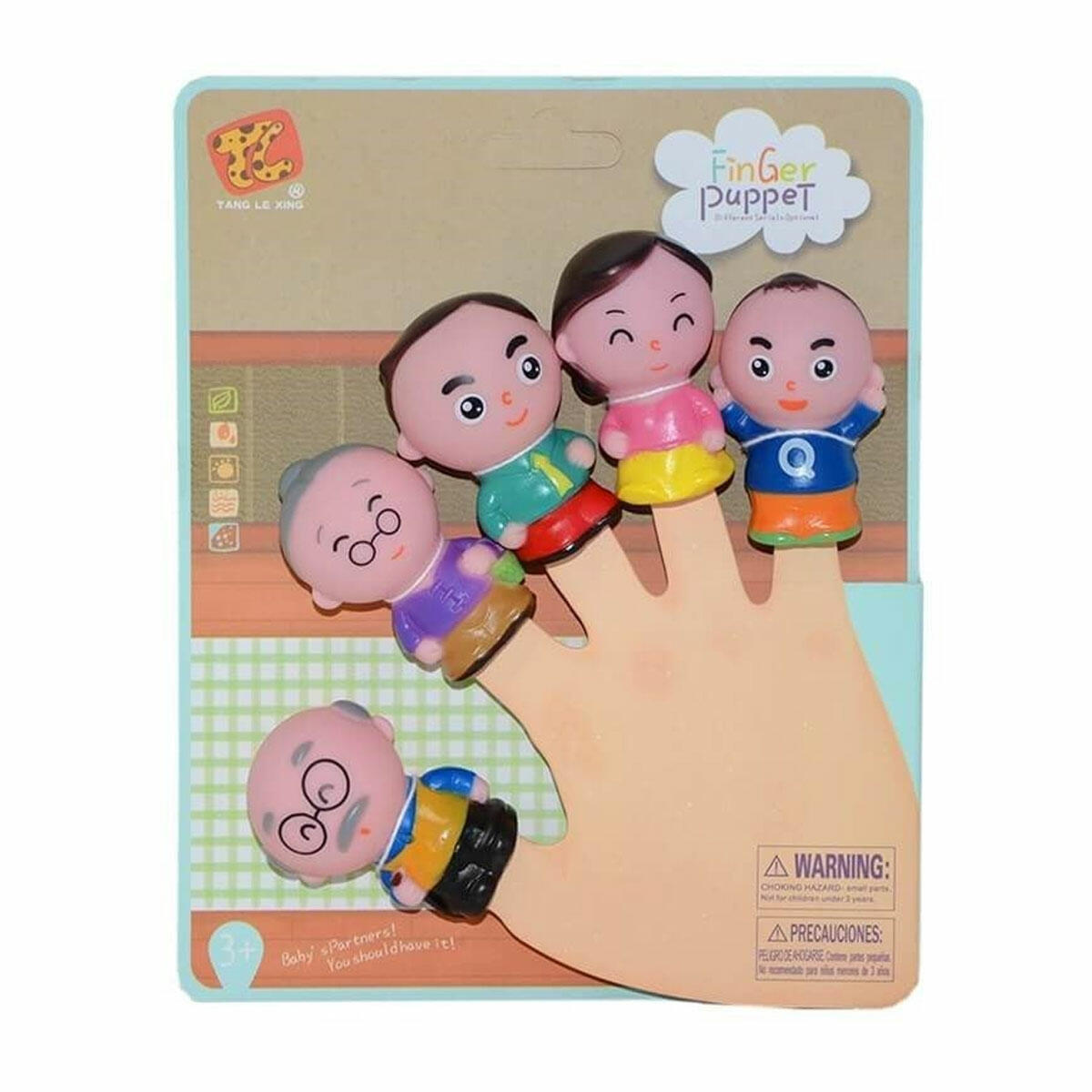 İnsan Figürlü Parmak Kukla | Eğitici Hikaye Anlatma Oyuncağı | Çocuklar İçin İnteraktif Rol Yapma Figürü