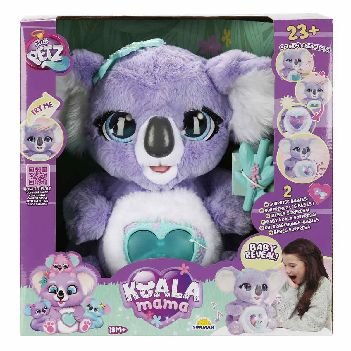 Sesli Ve Işıklı İnteraktif Peluş Anne Koala | Doğum Yapan İnteraktif Oyuncak | Yavrulu Ve Aksesuarlı Peluş Seti