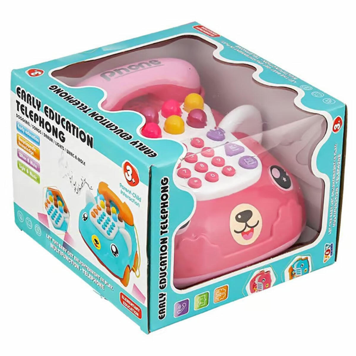 Işıklı Müzikli Arabalı Eğitici Telefon | Sayıları ve Renkleri Öğreten Bebek Telefonu | İnteraktif Oyuncak Araba