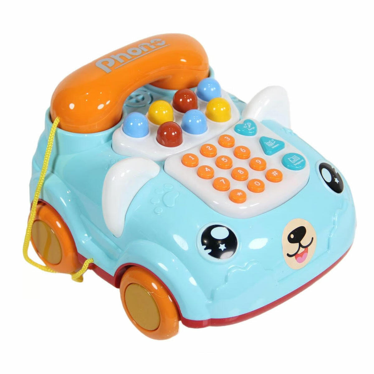 Işıklı Müzikli Arabalı Eğitici Telefon | Sayıları ve Renkleri Öğreten Bebek Telefonu | İnteraktif Oyuncak Araba