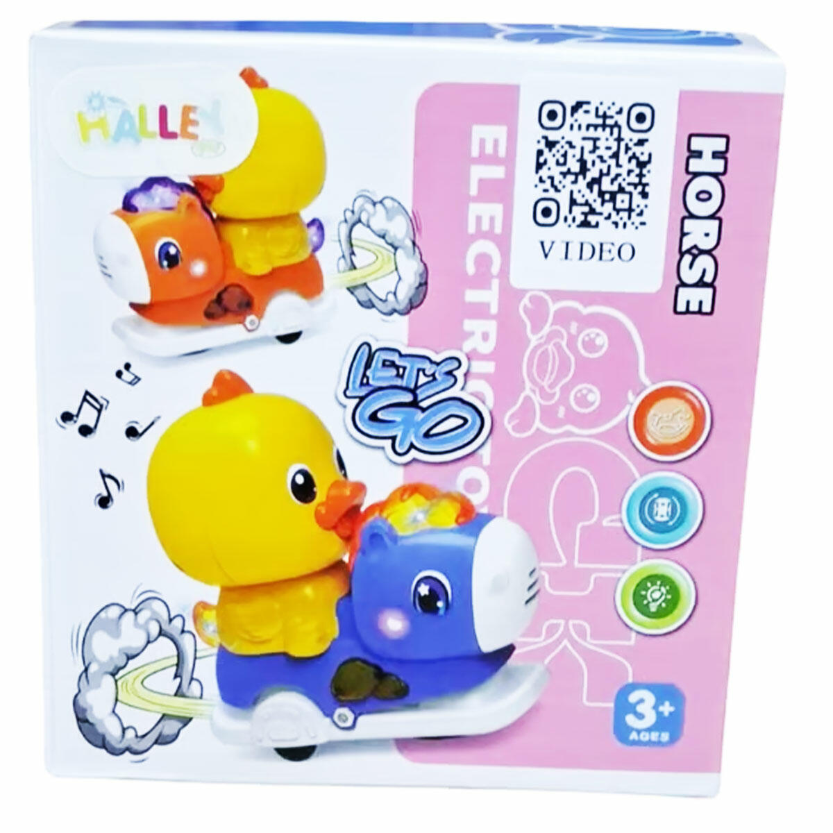 Işıklı Müzikli Hareketli Sallanan Atlı Karınca Ördek 15 cm | Pilli ve Müzikli İnteraktif Çocuk Oyuncağı | Eğitici ve Hareketli Ördek Figürü