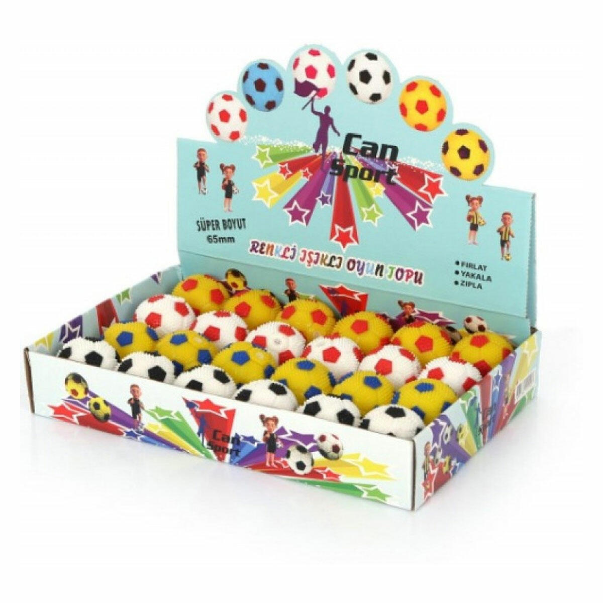 Işıklı Sesli Dikenli Taraftar Topu – Eğlenceli ve Dikkat Çekici Oyun Topu