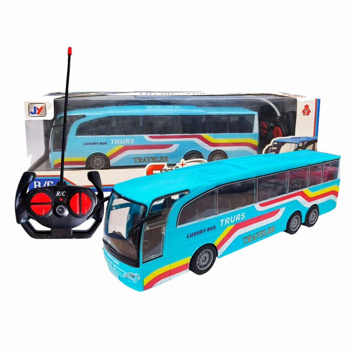 Pasifik Uzaktan Kumandalı Işıklı Sesli Otobüs 35 cm | Uzaktan Kumandalı Şehir Otobüsü | Sesli Ve Işıklı Dev Oyuncak Araç