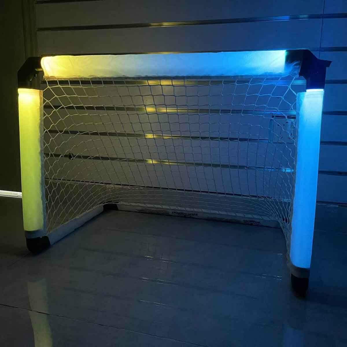 Işıklı Tek Kale Futbol Seti 72 cm | Gece Ve Gündüz Bahçe Oyunu | Sesli Ve Işıklı Kale Seti