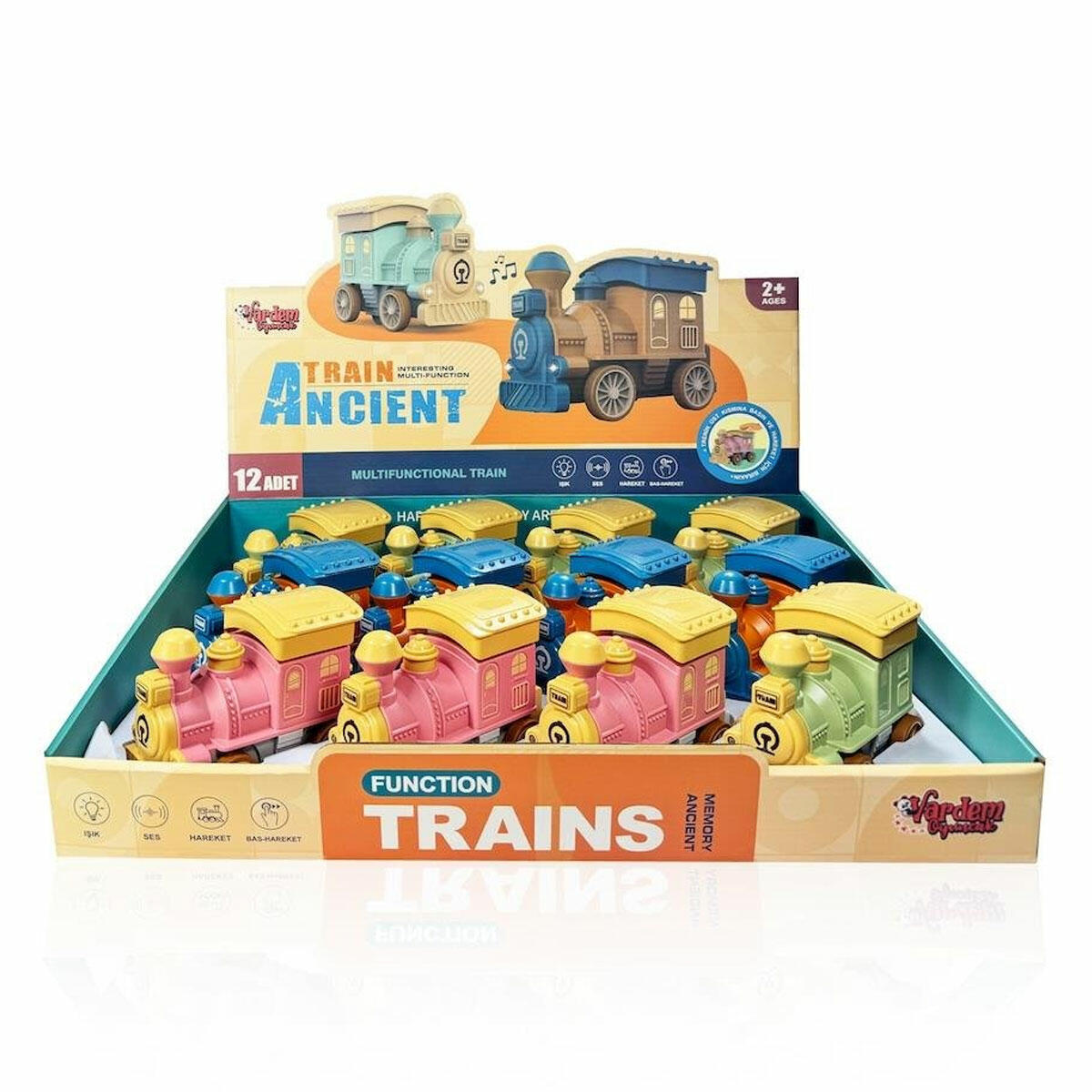 Işıklı ve Müzikli Bas Gitsin Bebek Treni | 24 Ay+ İçin Eğitici Hareketli Oyuncak, Sesli ve Işıklı İlk Adım Treni