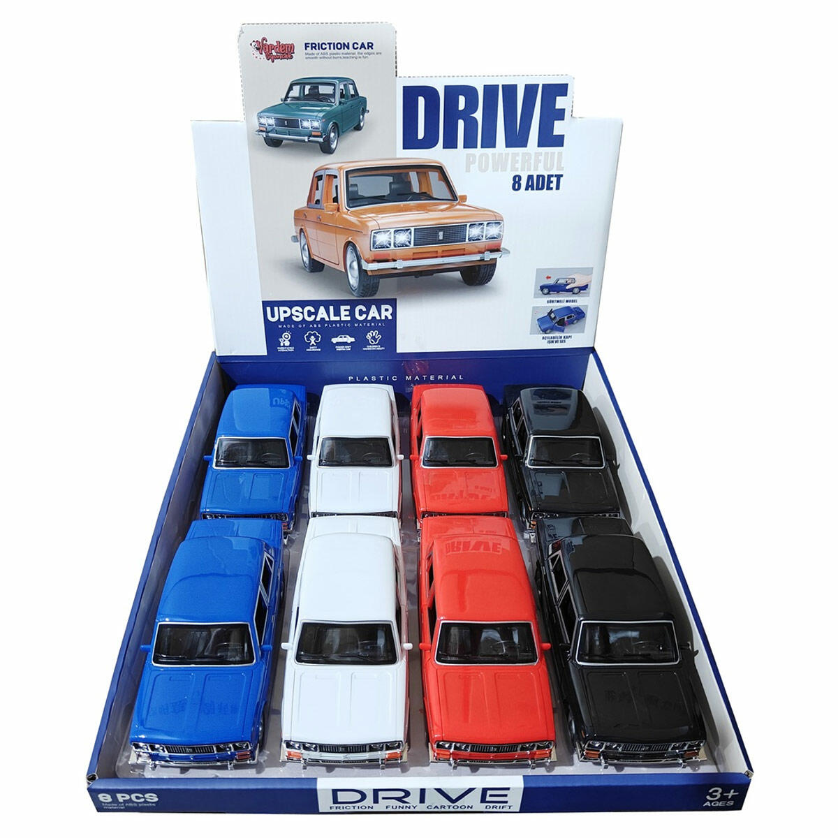 Işıklı Ve Sesli Kapıları Açılan Sürtmeli Büyük Klasik Araba | Nostaljik Oyuncak Klasik Araç | Sesli Işıklı Dev Model Araba