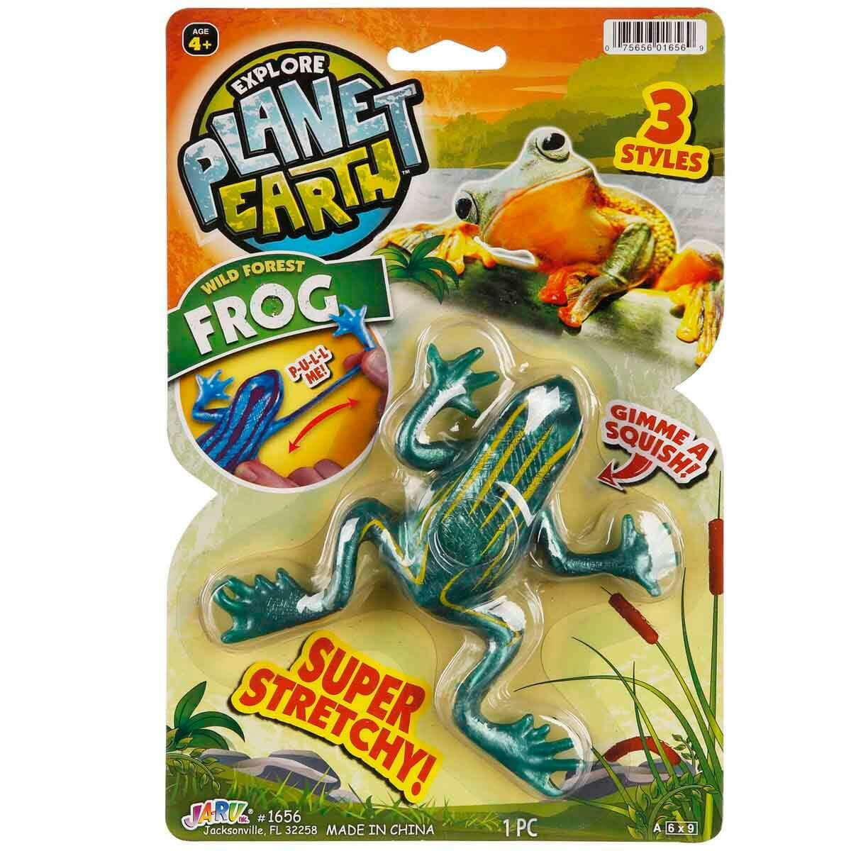Jaru Planet Earth Streç Uzayan Sürüngen Hayvanlar - Oyuncak Kurbağa Kertenkele Yılan