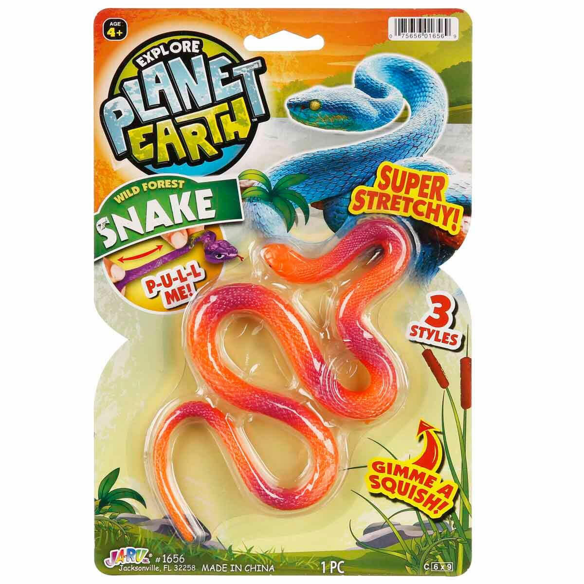 Jaru Planet Earth Streç Uzayan Sürüngen Hayvanlar - Oyuncak Kurbağa Kertenkele Yılan