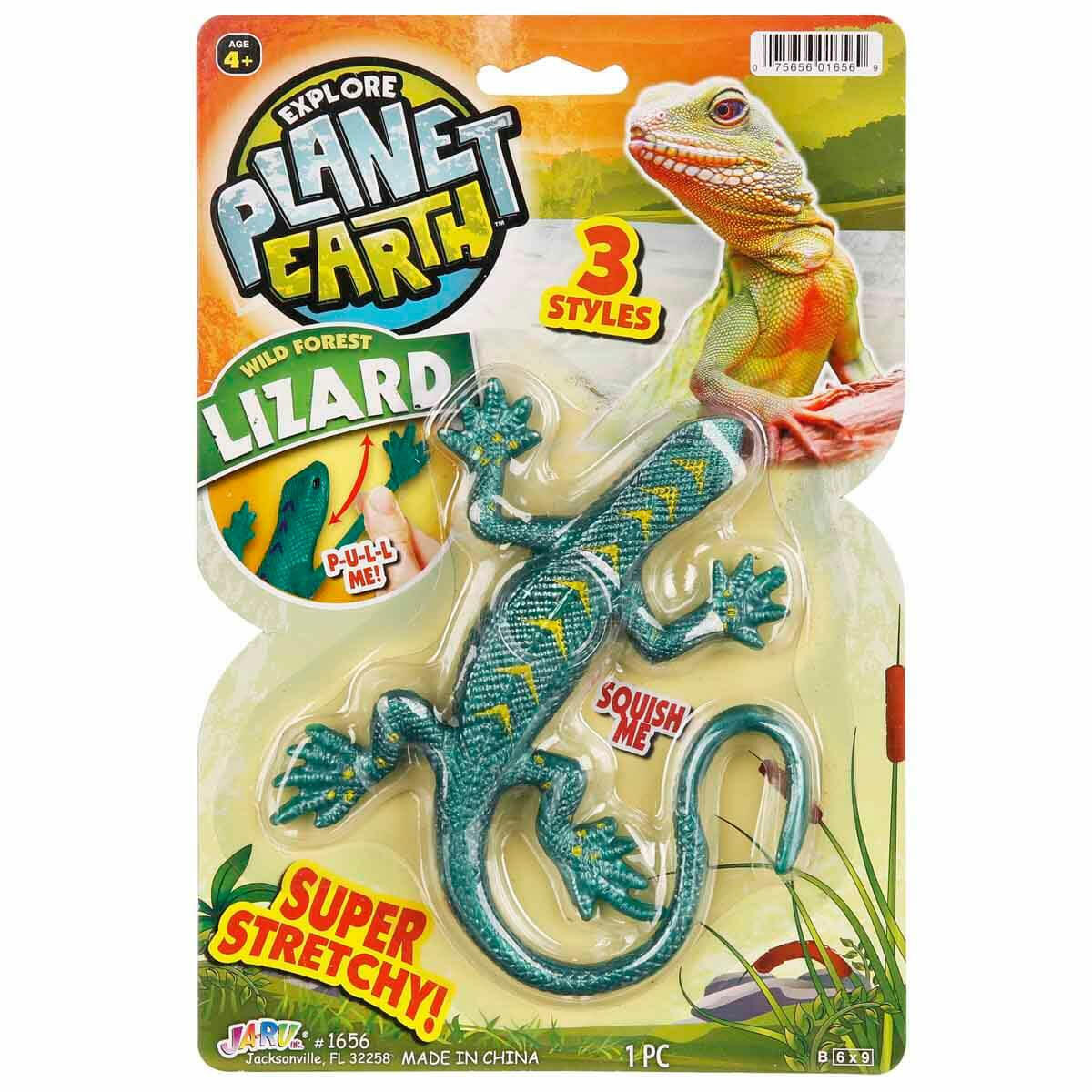 Jaru Planet Earth Streç Uzayan Sürüngen Hayvanlar - Oyuncak Kurbağa Kertenkele Yılan