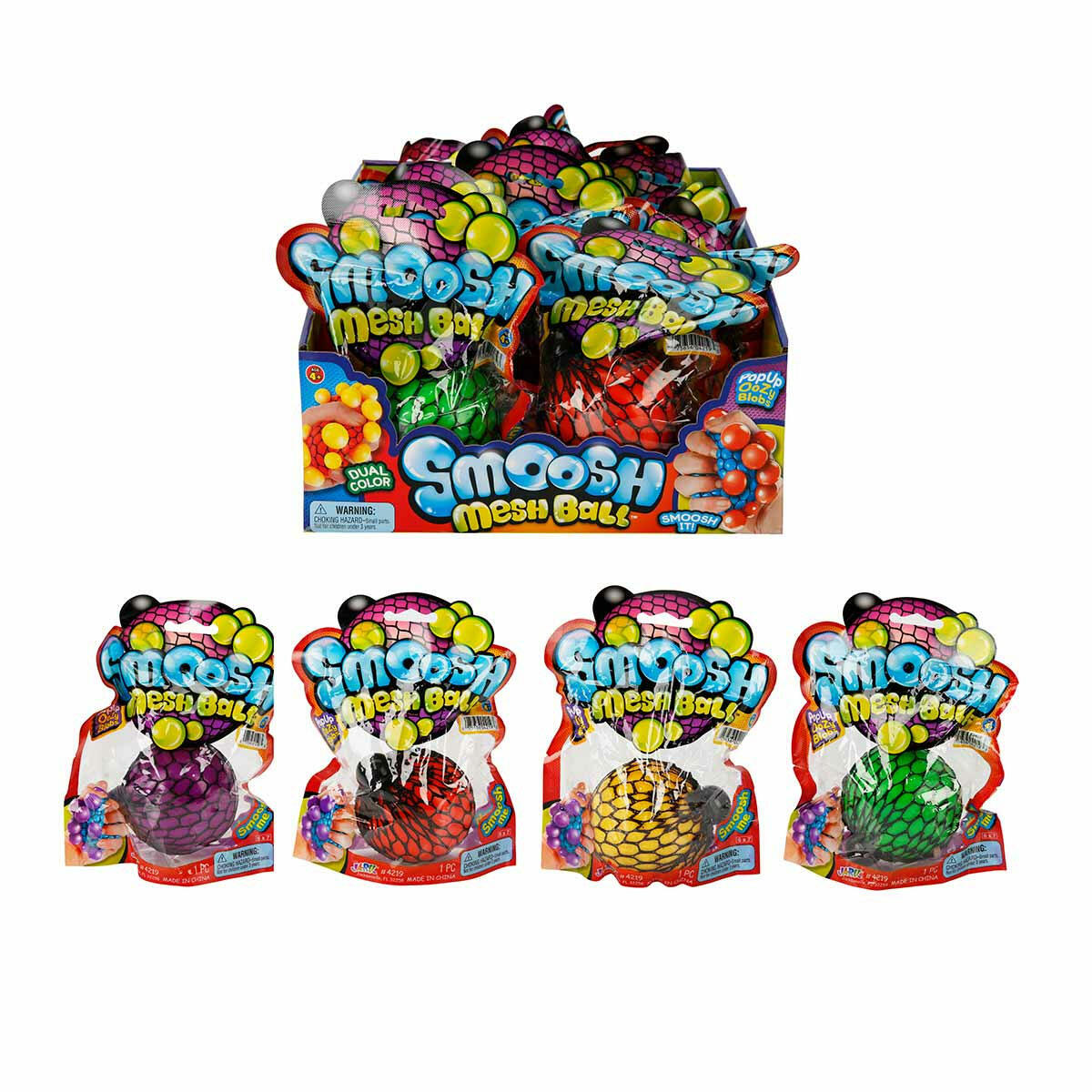 Jaru Smoosh Mesh Fışkıran Top – Yumuşak ve Stres Atıcı Oyuncak