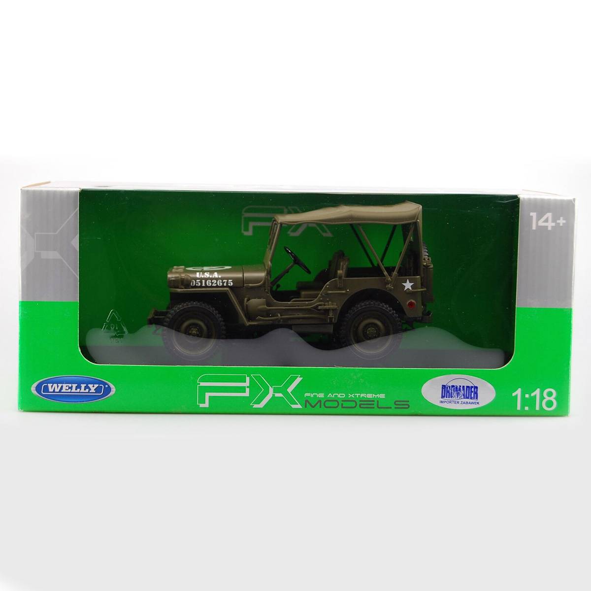 Welly 1:18 1941 Jeep Willys