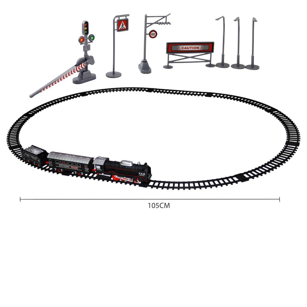 20 Parça Işıklı ve Sesli Klasik Model Tren Seti