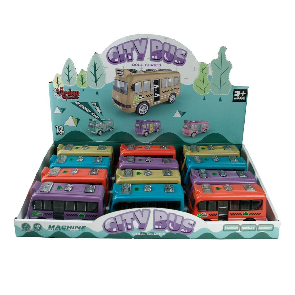 Sürtmeli Renkli Kapıları Açılan Otobüs