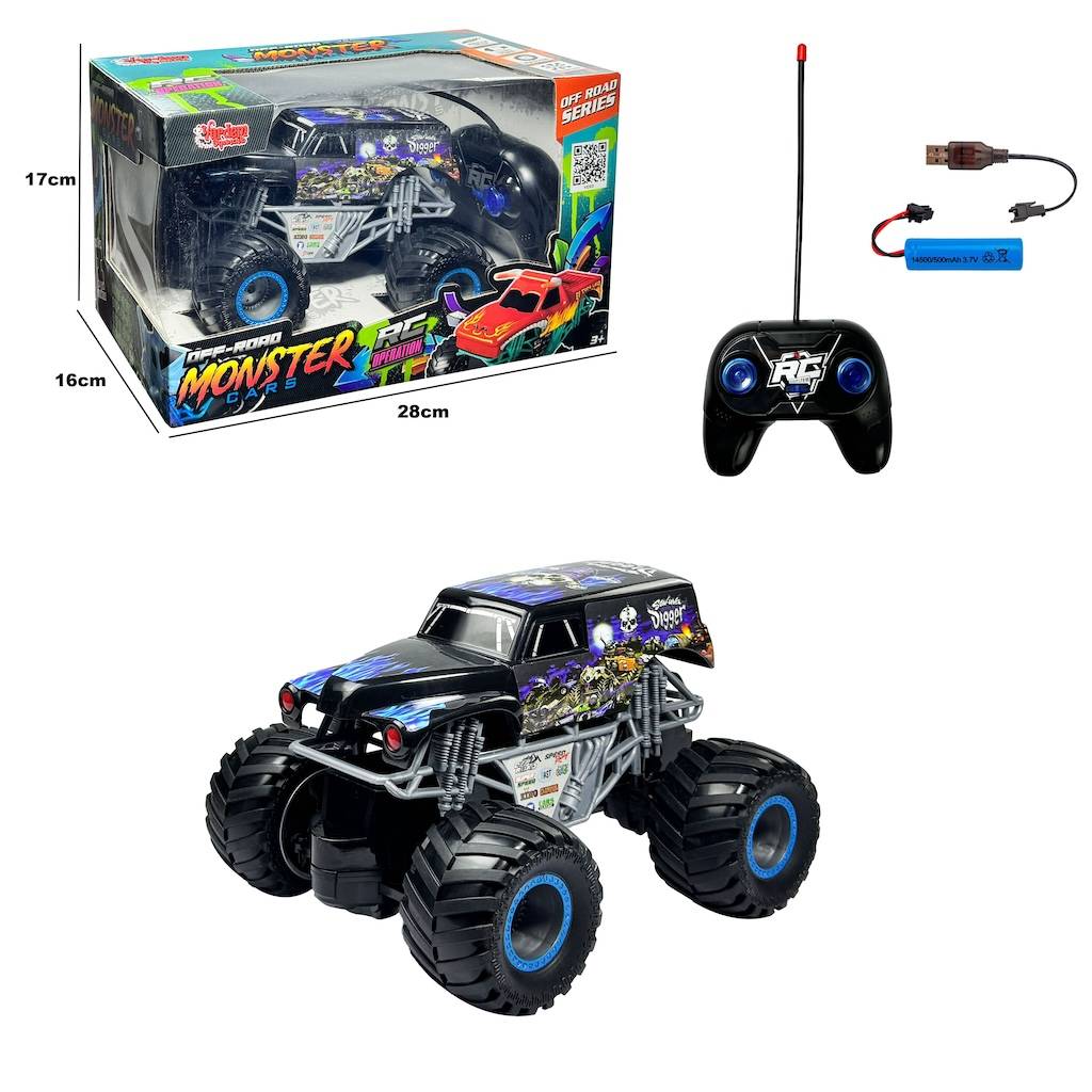 Uzaktan Kumandalı Full Fonksiyon Şarjlı Monster Jeep