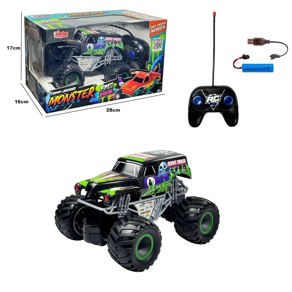 Uzaktan Kumandalı Full Fonksiyon Şarjlı Monster Jeep