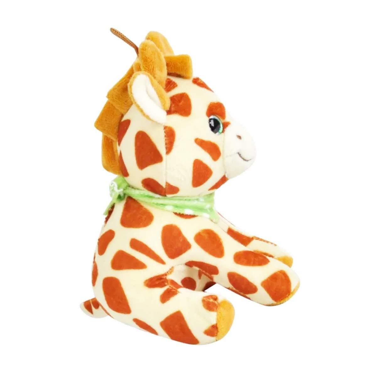 Kahverengi Pelüş Zürafa 15 cm | Welsoft Kumaş Ve Güvenli Dikiş | Sağlıklı Uyku Arkadaşı