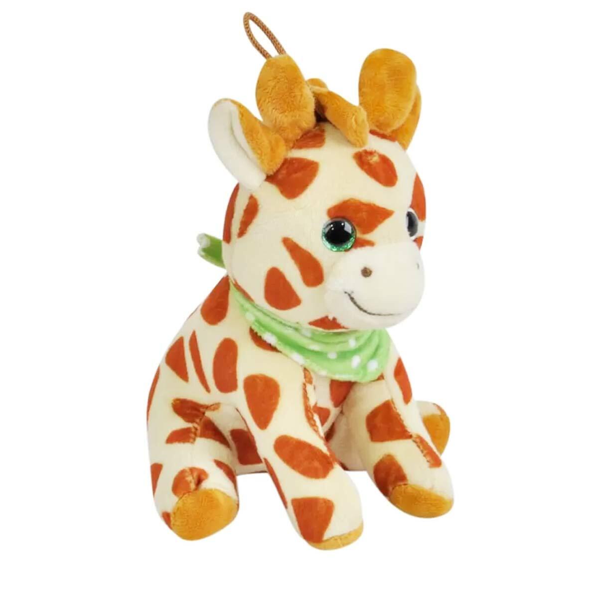 Kahverengi Pelüş Zürafa 15 cm | Welsoft Kumaş Ve Güvenli Dikiş | Sağlıklı Uyku Arkadaşı