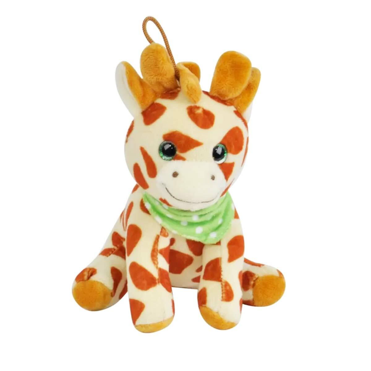 Kahverengi Pelüş Zürafa 15 cm | Welsoft Kumaş Ve Güvenli Dikiş | Sağlıklı Uyku Arkadaşı