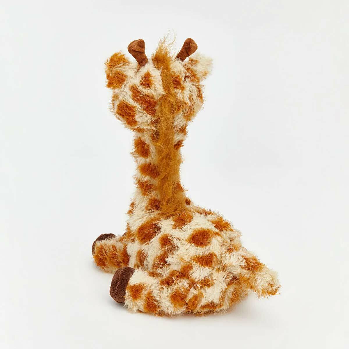 Kahverengi Pelüş Zürafa 25 cm | Welsoft Dokulu Safari Dostu | Güvenli Ve Yıkanabilir Uyku Arkadaşı
