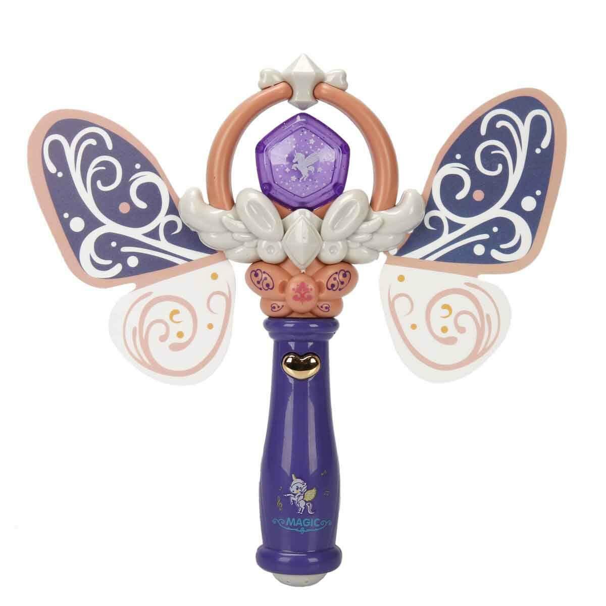 Sesli Ve Işıklı Kanatlı Sihirli Asa | Prenses Ve Peri Kostüm Aksesuarı | Feyza Oyuncak Sihir Serisi