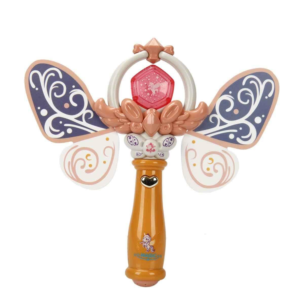 Sesli Ve Işıklı Kanatlı Sihirli Asa | Prenses Ve Peri Kostüm Aksesuarı | Feyza Oyuncak Sihir Serisi