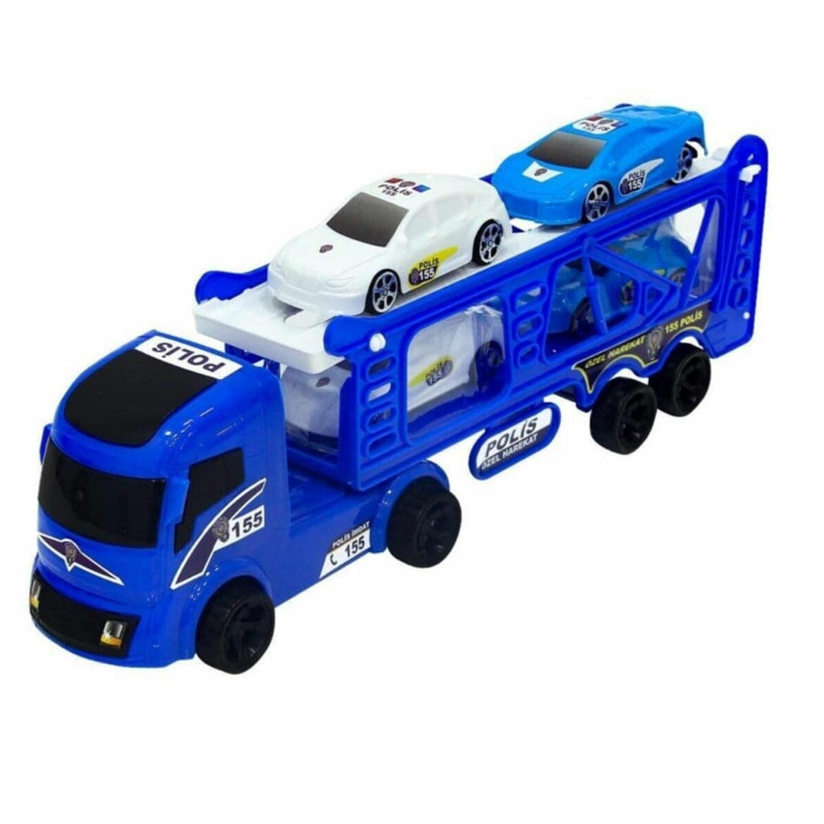 Karakuş Taşıyıcı Vakumlu Tır | 40 cm Dev Araç Taşıyıcı | Eğitici ve Dayanıklı Plastik Oyuncak Tır