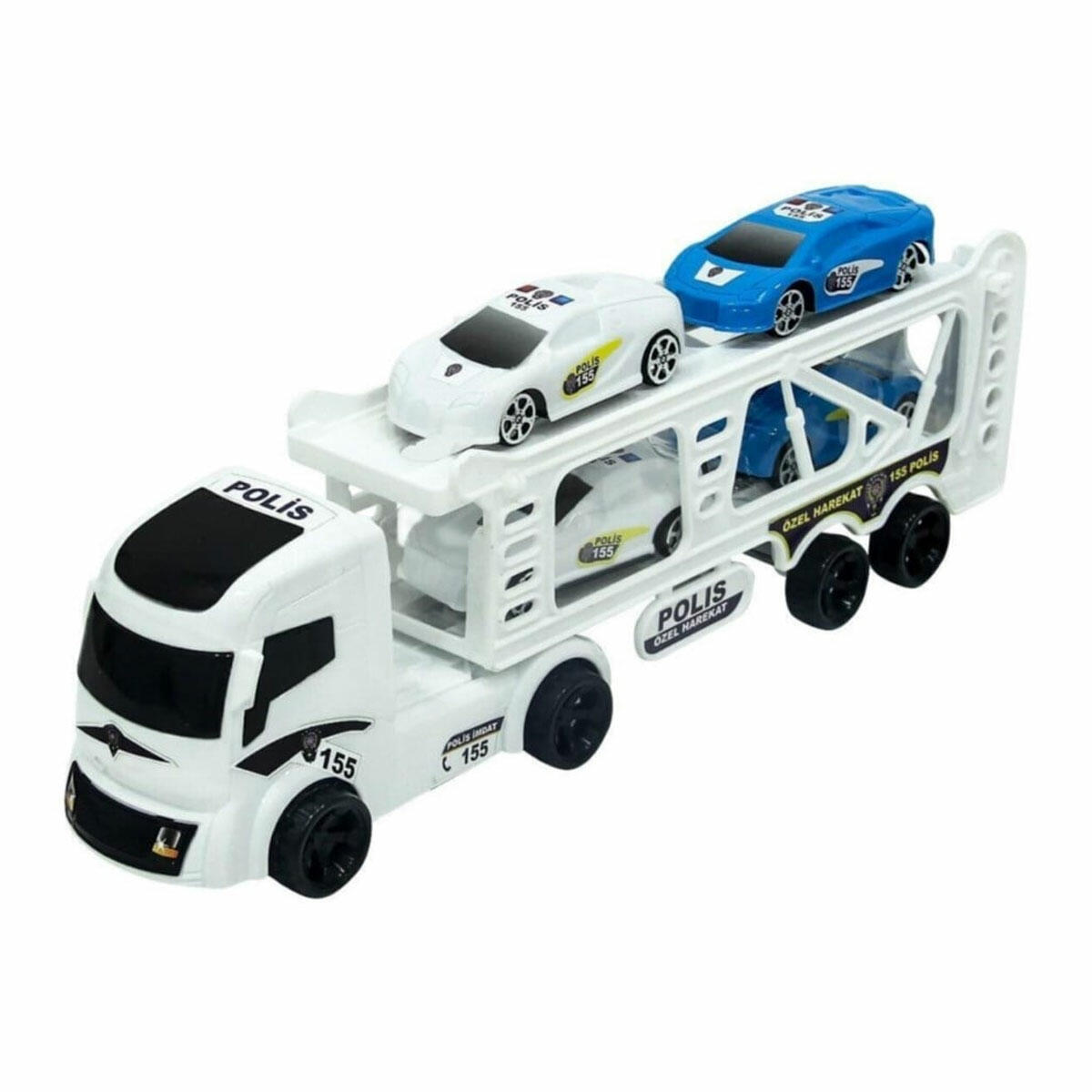 Karakuş Taşıyıcı Vakumlu Tır | 40 cm Dev Araç Taşıyıcı | Eğitici ve Dayanıklı Plastik Oyuncak Tır