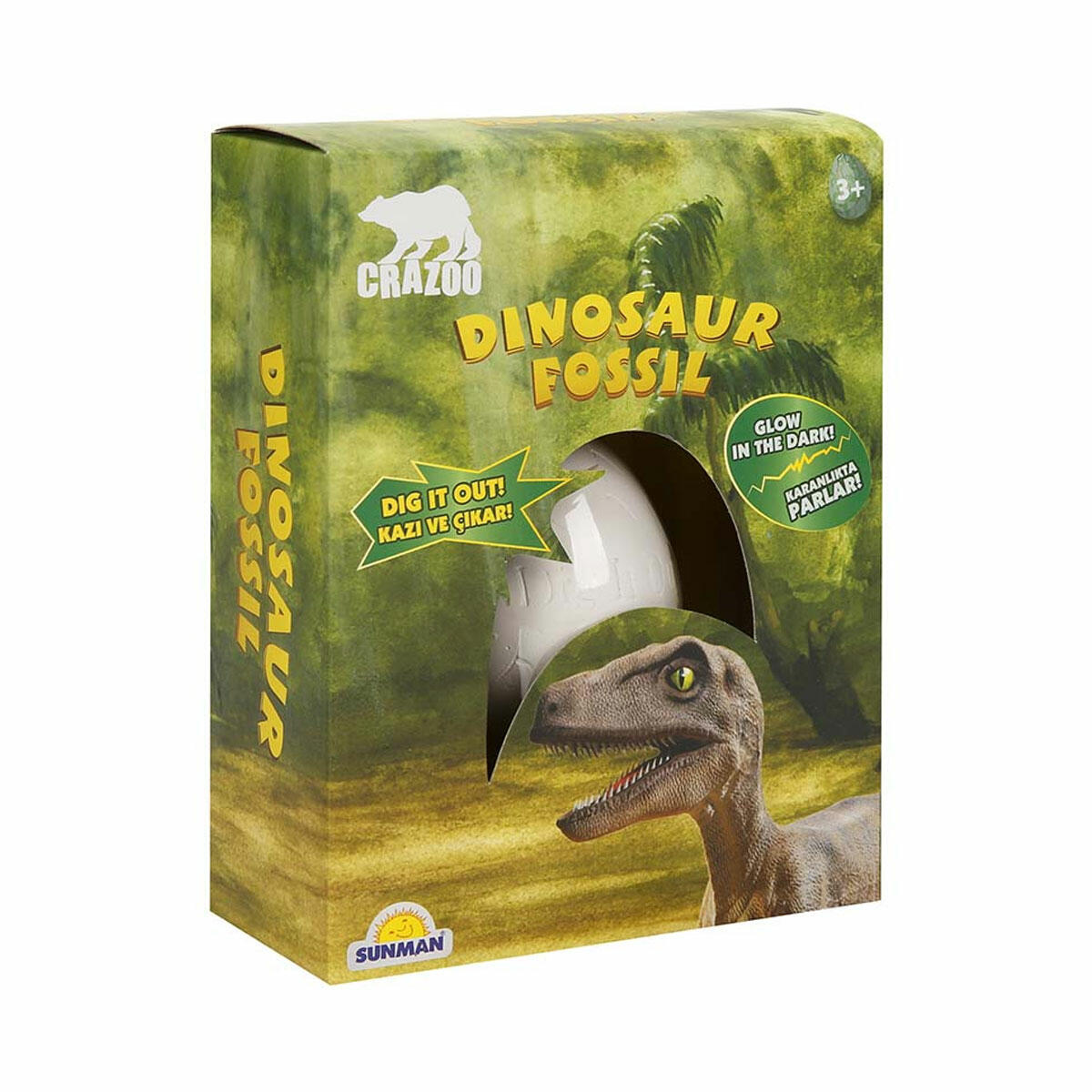 Karanlıkta Parlayan Dinozor Yumurtası Kazı Seti | Fosilleri Ortaya Çıkar, Merak Duygusunu Geliştir