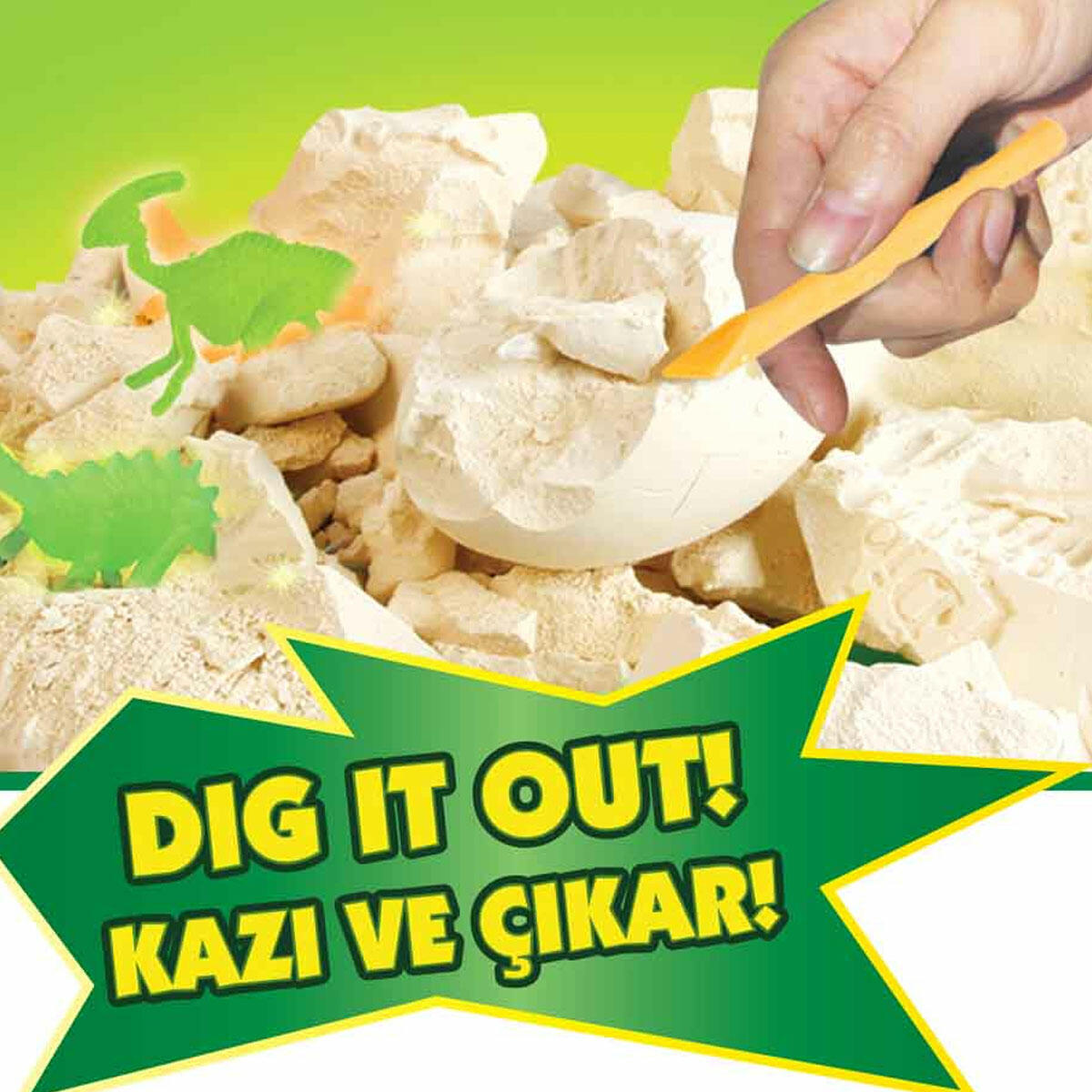 Karanlıkta Parlayan Dinozor Yumurtası Kazı Seti | Fosilleri Ortaya Çıkar, Merak Duygusunu Geliştir