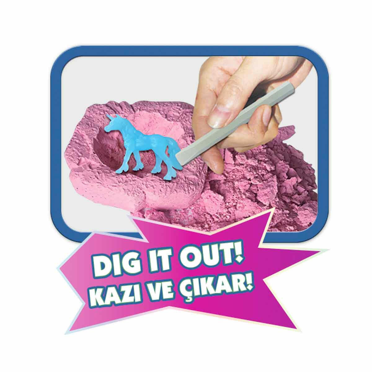 Karanlıkta Parlayan Unicorn Fosil Kazı Seti | Crazoo Eğitici Bilim ve Keşif Seti | Sihirli Fosforlu Unicorn Kazısı