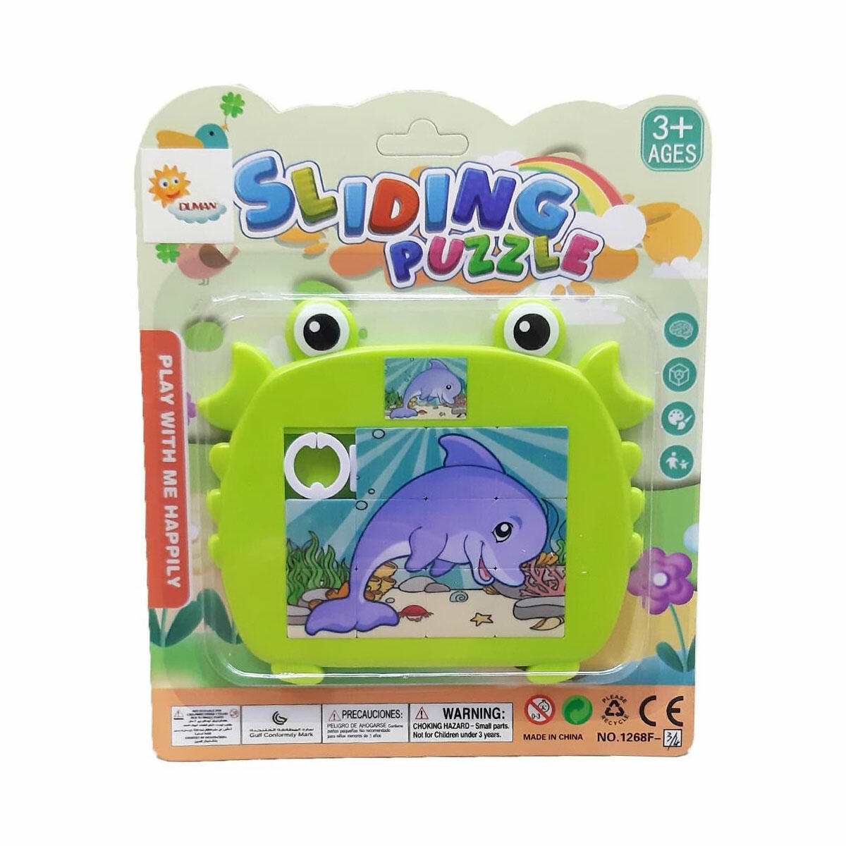 Kaydırmalı Resimli Büyük Puzzle – 3+ Yaş Eğitici Kaydırmalı Yapboz