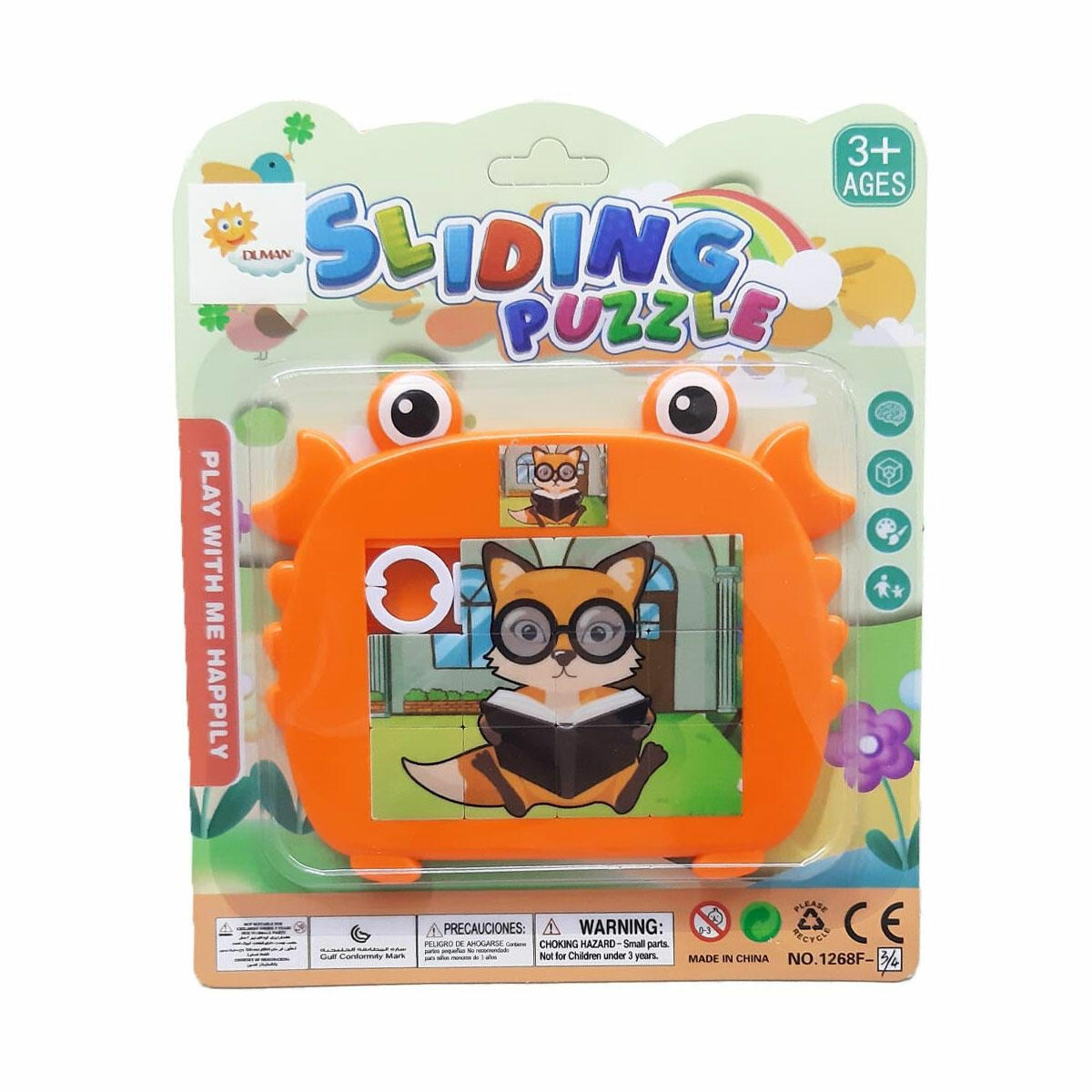 Kaydırmalı Resimli Büyük Puzzle – 3+ Yaş Eğitici Kaydırmalı Yapboz