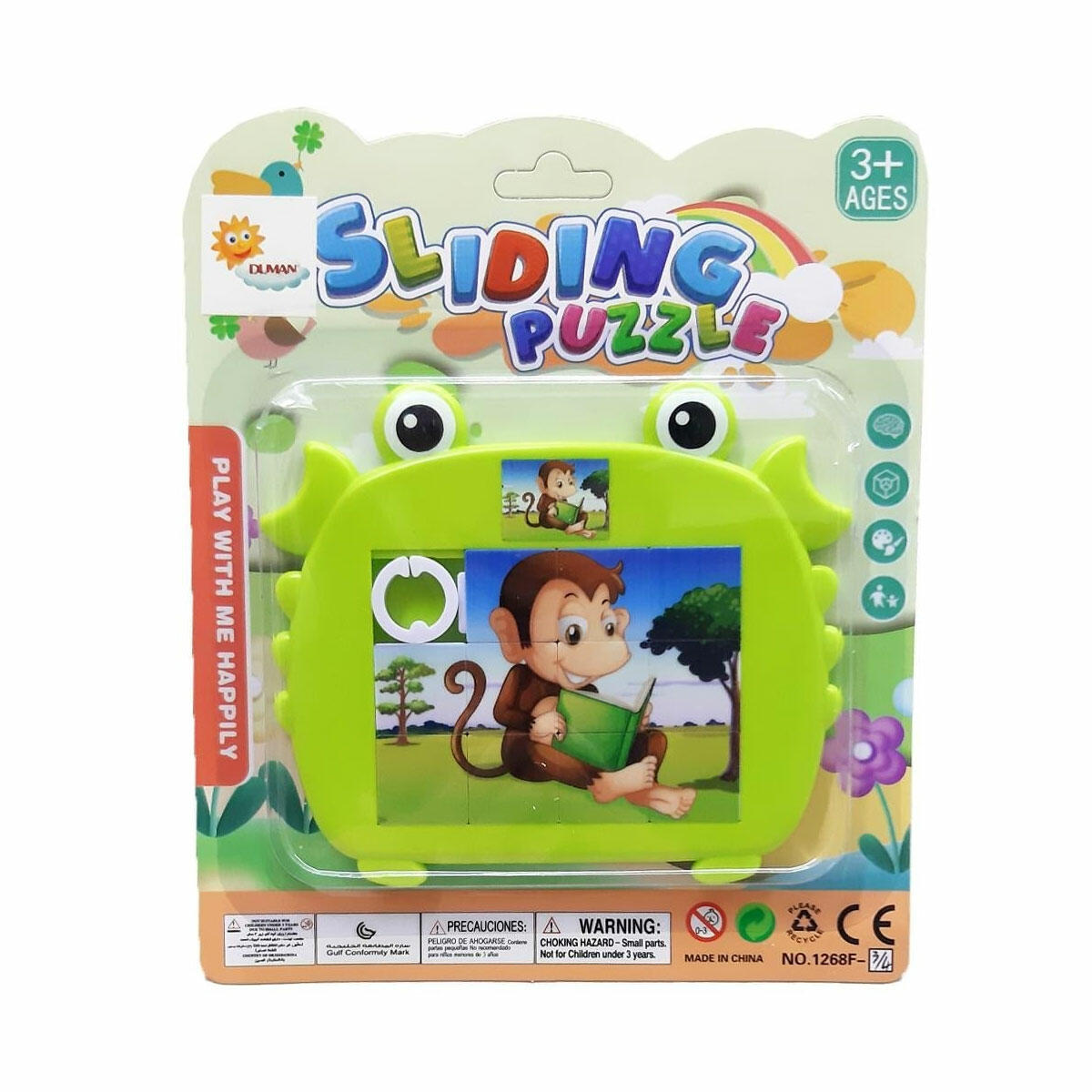 Kaydırmalı Resimli Büyük Puzzle – 3+ Yaş Eğitici Kaydırmalı Yapboz