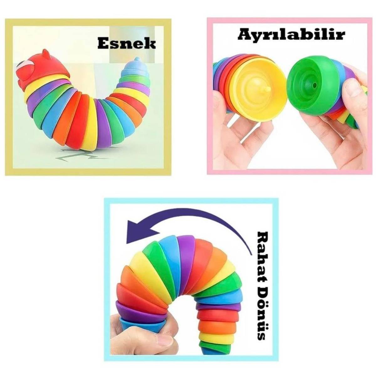 Sevimli Eğitici Tırtıl Sök Tak