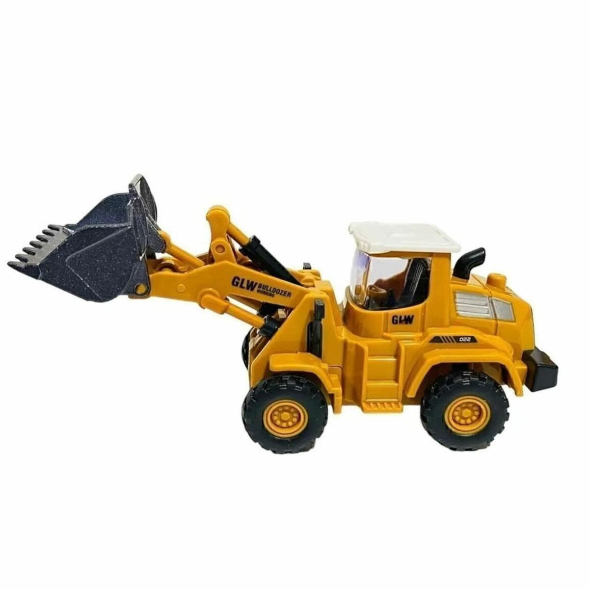 Kepçe Sürtmeli Metal İnşaat Aracı | 13 cm Diecast İş Makinesi | Hareketli Kepçeli Dayanıklı Metal Oyuncak