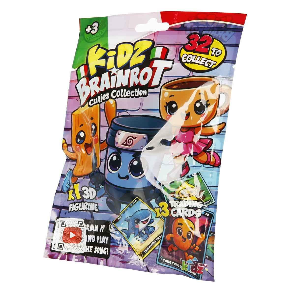 Kidz Brainrot Cuties Koleksiyon Sürpriz Figür Paketi | 32 Farklı Karakter Seçeneği | 3 Kartlı Sürpriz Figür Seti